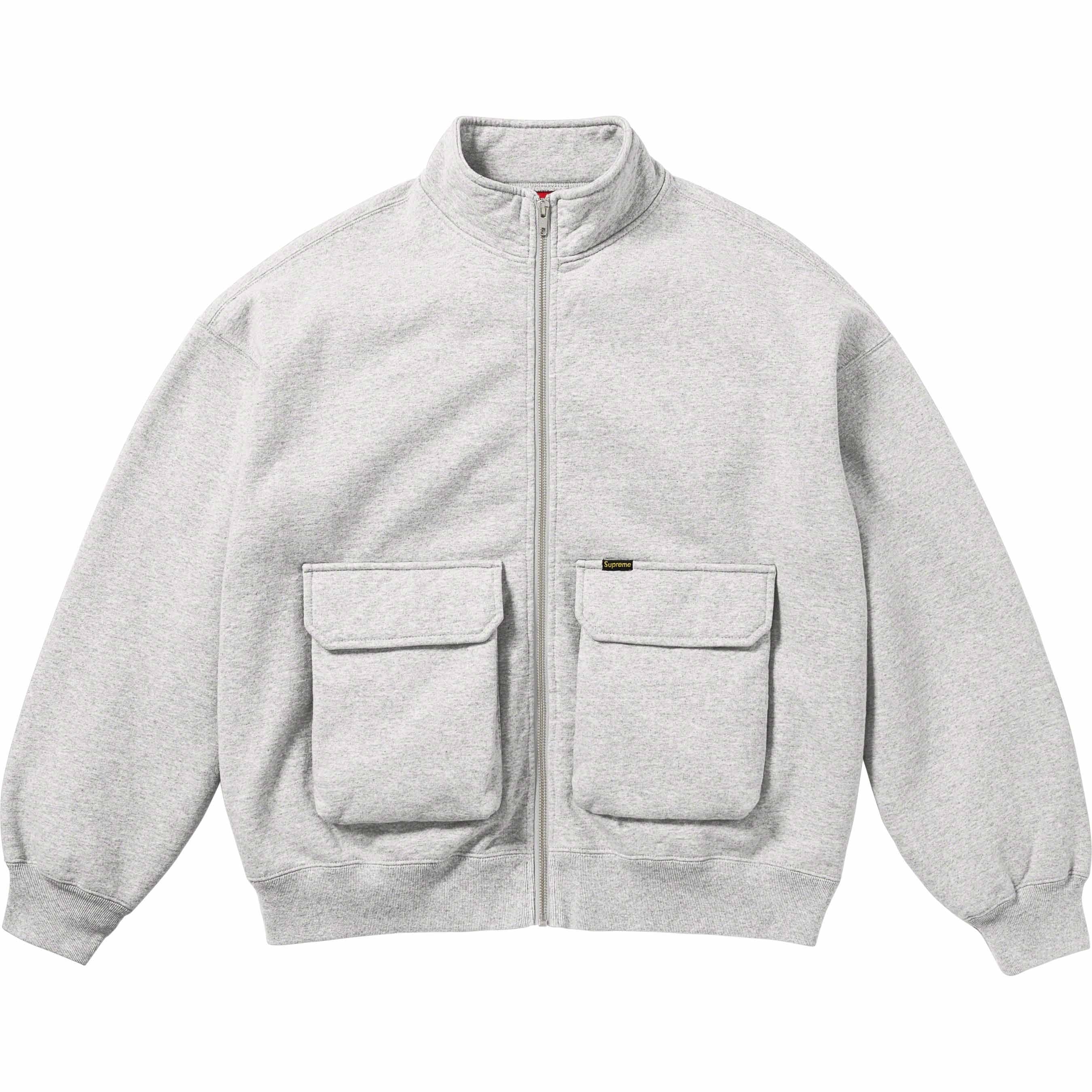 Cargo Pocket Zip Up Sweatshirt view 6